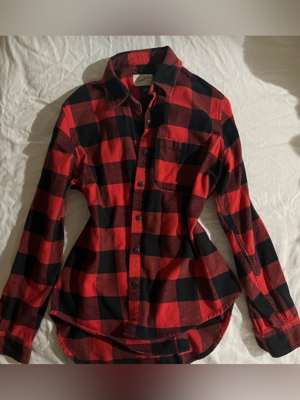 Universal Thread Red & Black Buffalo Plaid Button Shirt